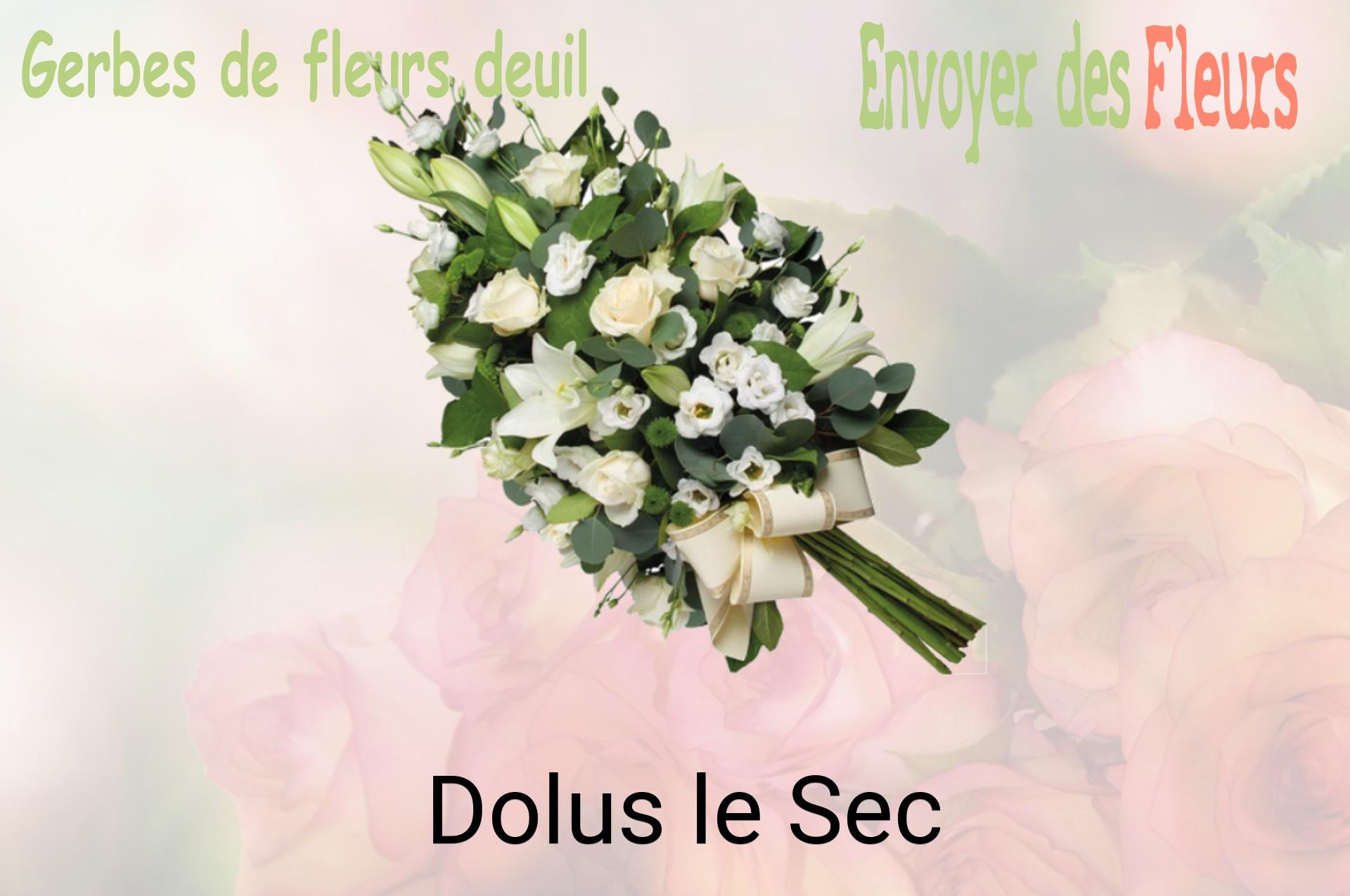Gerbe de fleurs de deuil livrée à Dolus-le-Sec